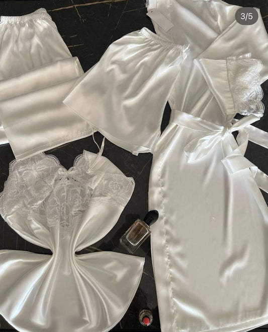 Pyjamas Satin 4 pièce